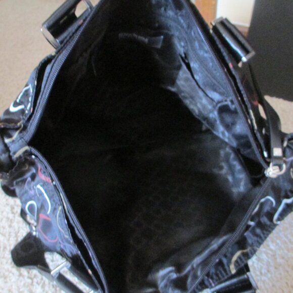 NEW! Kenneth Cole Reaction Black Nylon Handbag/Tote/Purse - Picture 7 of 8